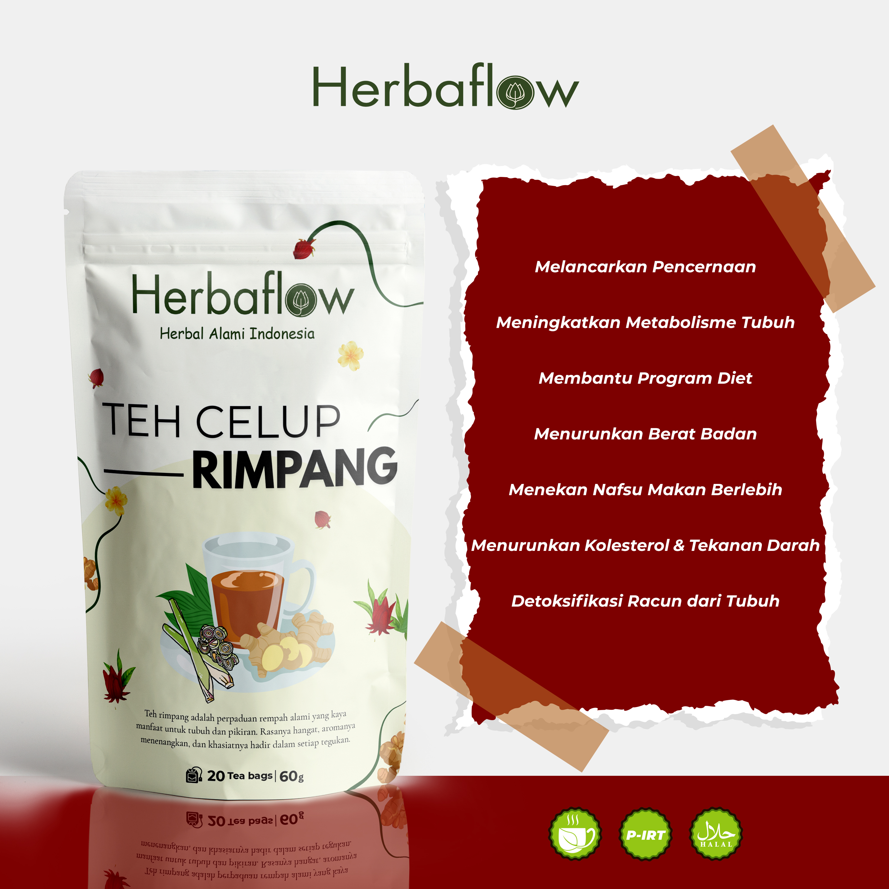 Teh Celup Rimpang Herbaflow
